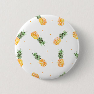 Pineapple Pattern 6 Cm Round Badge