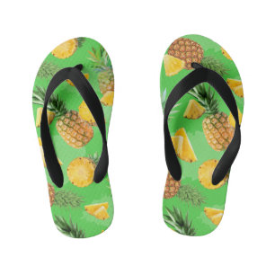 Pineapple Pattern 6 Kid's Flip Flops