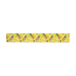 Pineapple Pattern 7 Wrap Around Label