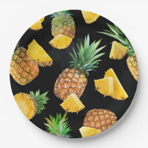 Pineapple Pattern 8 Paper Plate