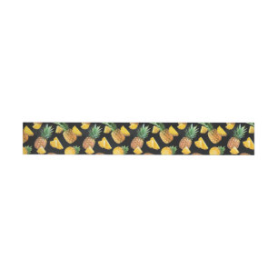Pineapple Pattern 8 Wrap Around Label
