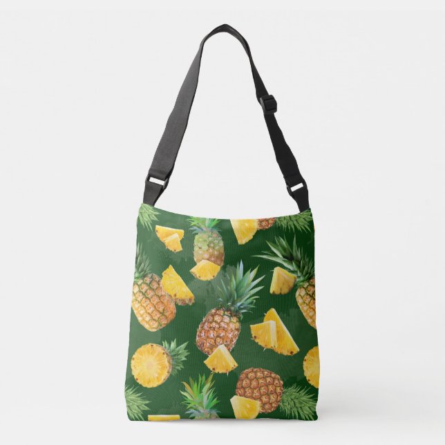 Pineapple Pattern 9 Crossbody Bag (Front)