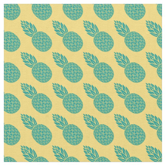 Pineapple Pattern Fabric (Close Up)