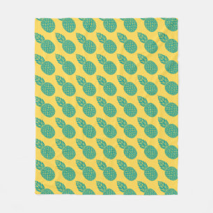 Pineapple Pattern Fleece Blanket
