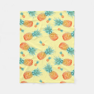 Pineapple Pattern Fleece Blanket