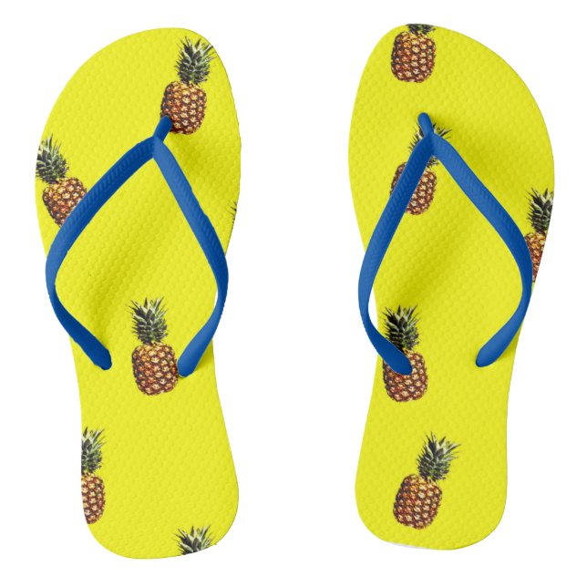 Pineapple pattern flip flops (Footbed)