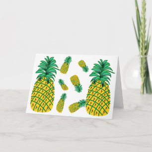 Pineapple Pattern Greeting Card