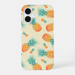 Pineapple Pattern iPhone 16 Case