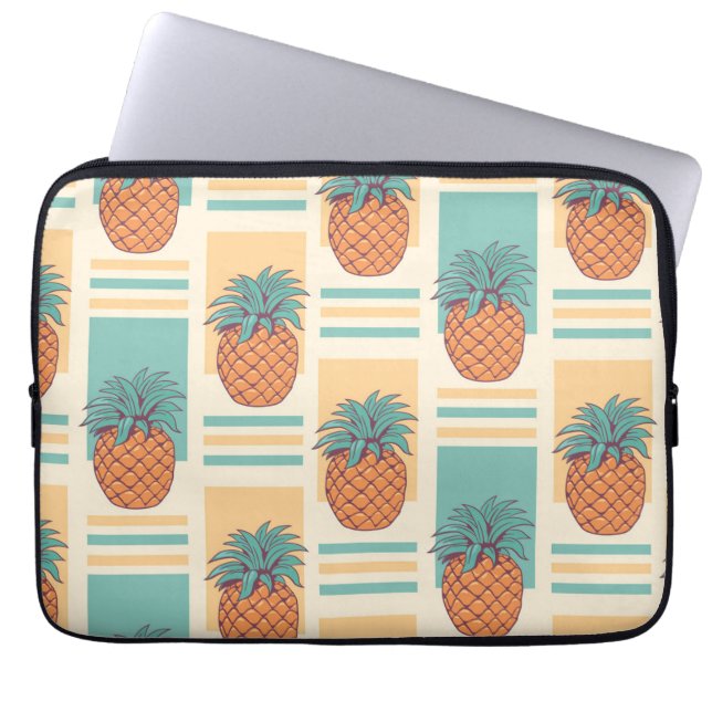 Pineapple Pattern Laptop Sleeve (Front)