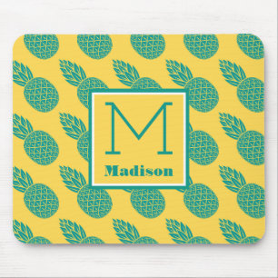 Pineapple Pattern Monogram Mouse Mat