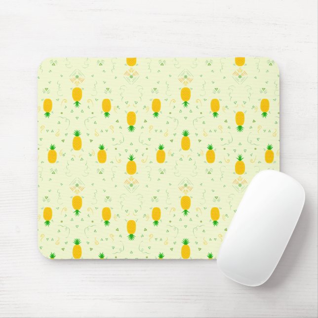 Pineapple pattern mouse pad (With Mouse)