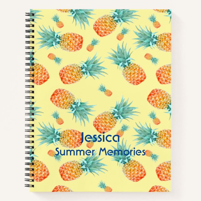 Pineapple Pattern Notebook (Front)