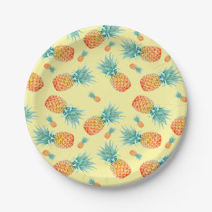 Pineapple Pattern Paper Plate