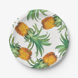 Pineapple pattern paper plate