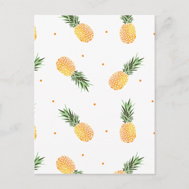 Pineapple Pattern Postcard (Front)