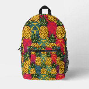 Pineapple Pattern Printed Backpack