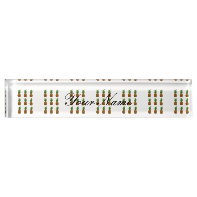 pineapple pattern  Thunder_Cove Nameplate (Front)