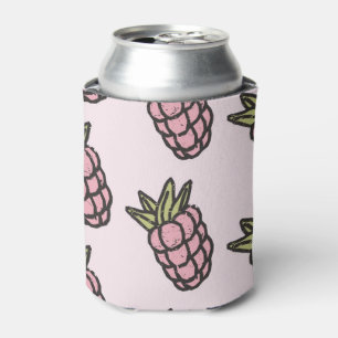 Pineapple Pattern Y2K Retro Funky Can Cooler