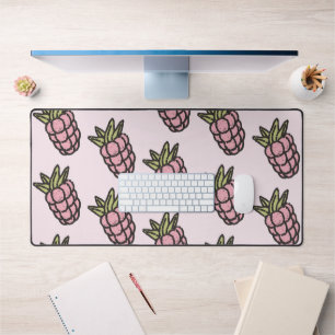 Pineapple Pattern Y2K Retro Funky Desk Mat