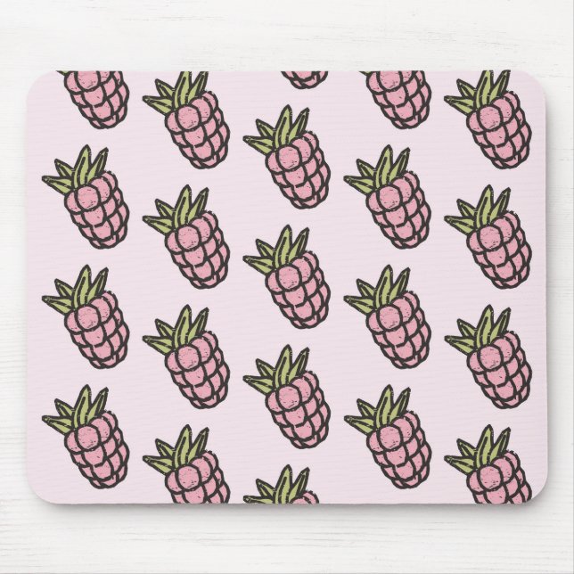Pineapple Pattern Y2K Retro Funky Mouse Mat (Front)