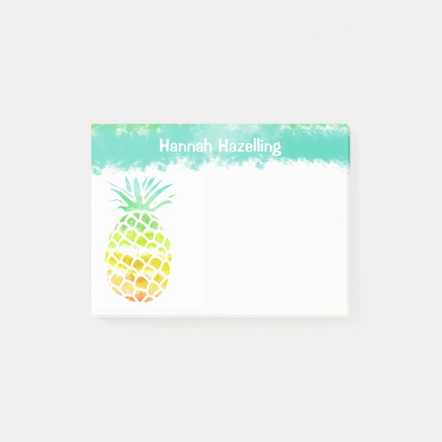 Pineapple Personalised Note Pad (Front)