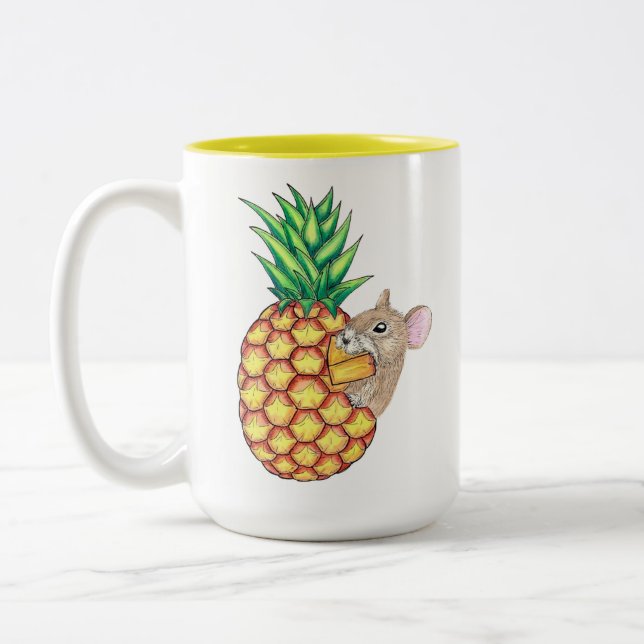 Pineapple Pika Mug (Left)