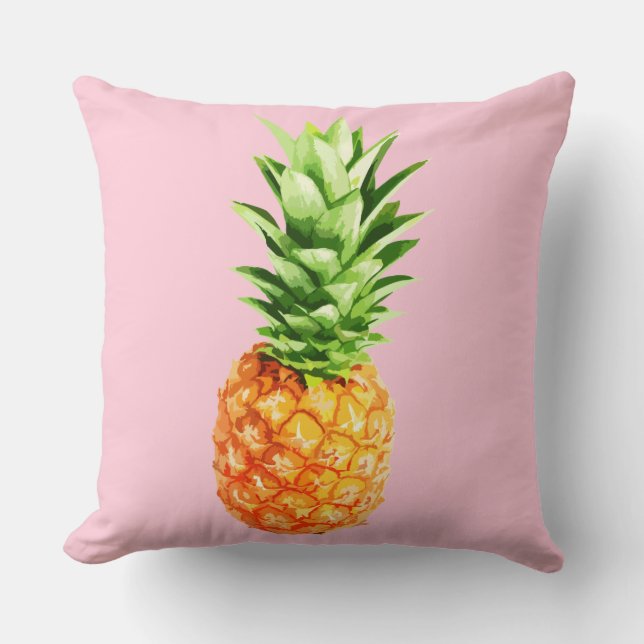 Pineapple Pillow, pink version Cushion (Front)