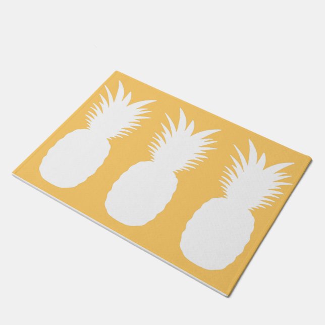 Pineapple Pineapple Pineapple Doormat (Angled)