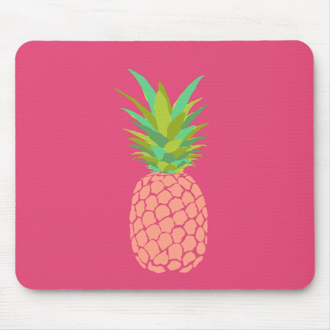 Pineapple +Pink Mouse Mat (Front)