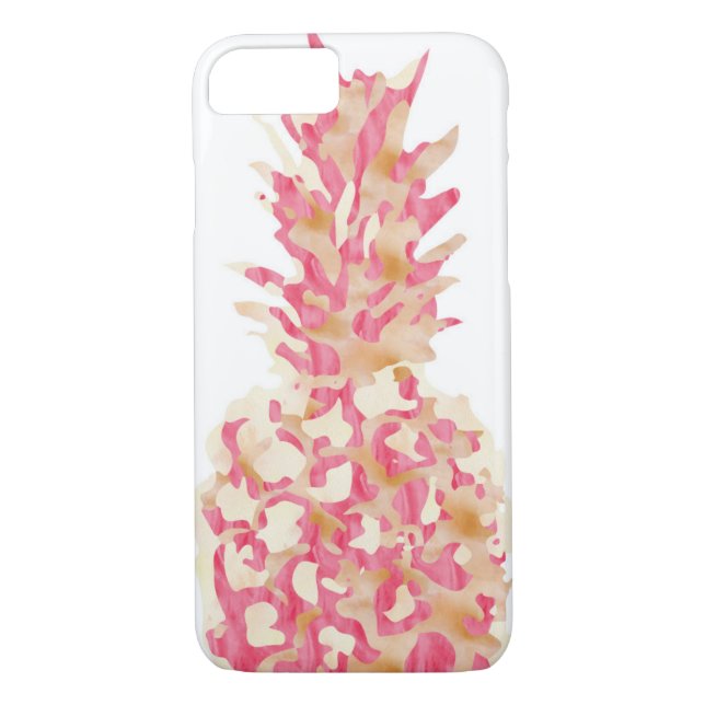 Pineapple - Pink Watercolor Case-Mate iPhone Case (Back)