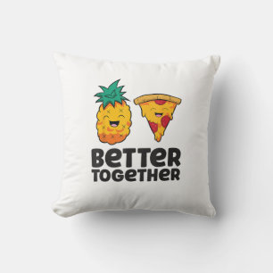 Pineapple Pizza Better Together Modern Graphic Des Cushion