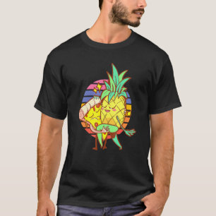 Pineapple Pizza Dancing Aloha Beach Hawaii Summer T-Shirt