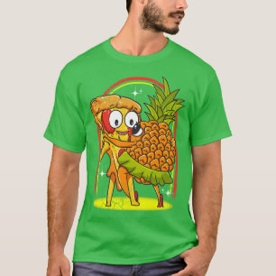 Pineapple Pizza Food Hawaiian Italian Funny Humour T-Shirt