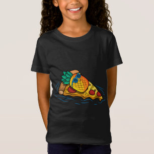 Pineapple Pizza Hawaiian Floating Food Snack Lover T-Shirt