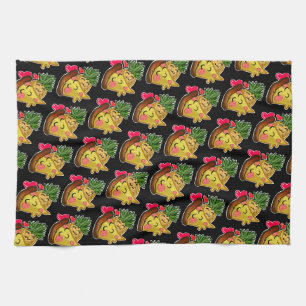 Pineapple Pizza Love Tea Towel