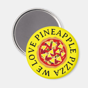 Pineapple pizza lover fridge magnets