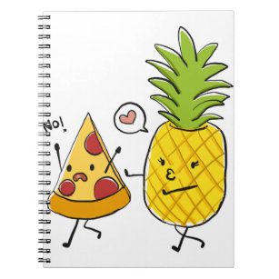 Pineapple pizza notebook