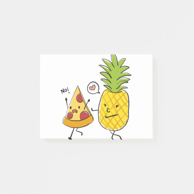 Pineapple pizza post-it notes (Front)