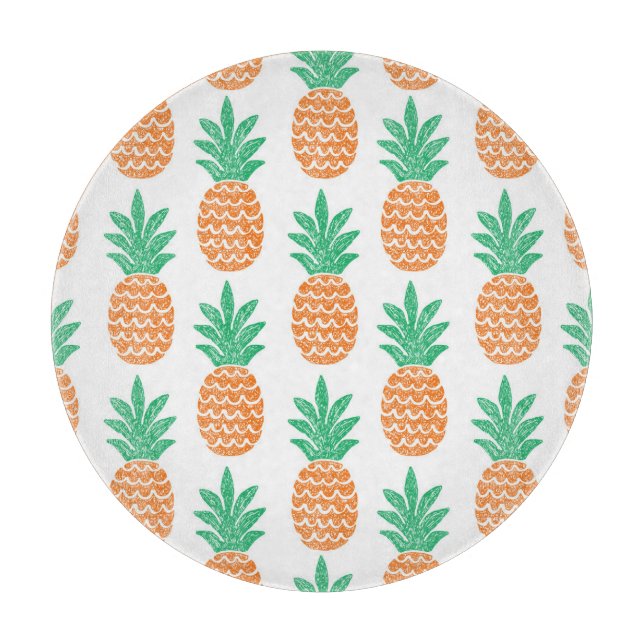 Pineapple Play: Fun Pattern Delight. Cutting Board (Front)