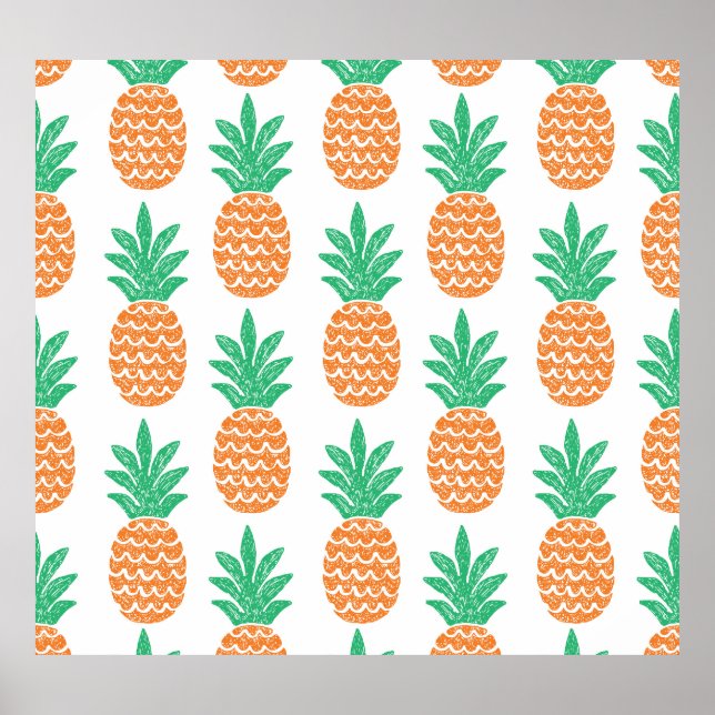 Pineapple Play: Fun Pattern Delight. Poster (Front)