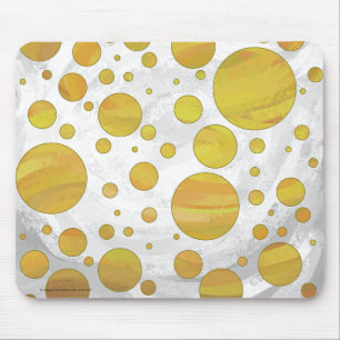 Pineapple Polka Dot Pattern Mouse Mat