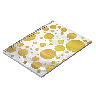 Pineapple Polka Dot Pattern Notebook