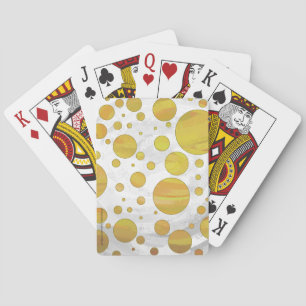 Pineapple Polka Dot Pattern Playing Cards