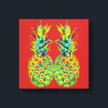 Pineapple Pop Art Canvas Print<br><div class="desc">2025</div>
