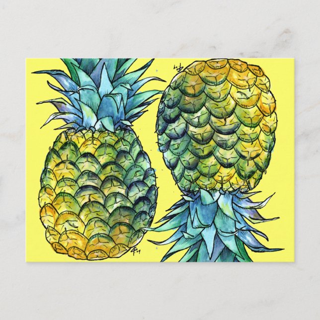 Pineapple Postcard (Front)