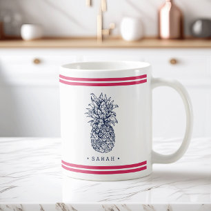 Pineapple Prep Personalised Coffee Mug