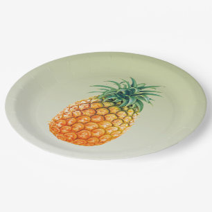 Pineapple Princess Paper Plate