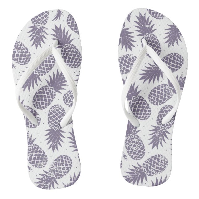 Pineapple print flip flops (Footbed)
