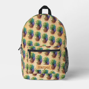 Pineapple Printed Backpack