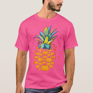 Pineapple Pumpkins Halloween Thanksgiving Family H T-Shirt